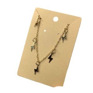 Gold lightning necklace